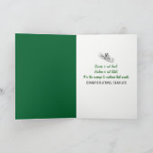 Groen en Goud Afstuderen 2025 Schoolkleuren Kaart (Binnen)