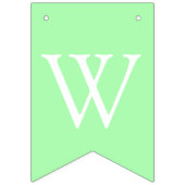 Groen en Goud Baby shower Welkom Wereld Voetafdruk Vlaggetjes (Tweede vlag)