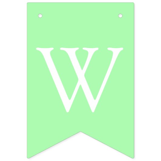 Groen en Goud Baby shower Welkom Wereld Voetafdruk Vlaggetjes (Tweede vlag)