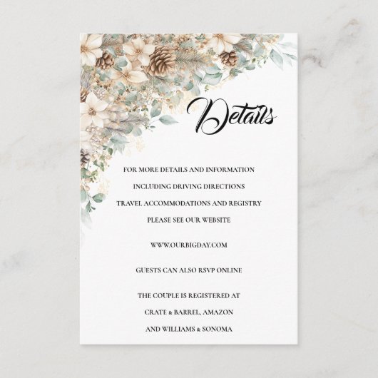 Groen en Goud Behuizing Kaart Details (Voorkant)