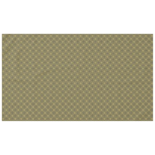 Groen en Goud Breipatroon Tafelkleed (Voorkant (Horizontaal))