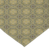 Groen en Goud Breipatroon Tafelkleed (Gekanteld)