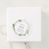 Groen en Goud Bruidsdiner Bedankjes Labels (In situ)