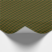 Groen en goud cadeaupapier (Hoek)