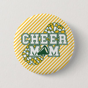 Groen en Goud Cheer Moeder Ronde Button 5,7 Cm