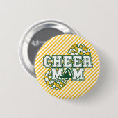 Groen en Goud Cheer Moeder Ronde Button 5,7 Cm (Voorkant /achterkant)