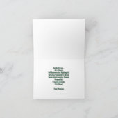 Groen en Goud Chevron Print "Happy Kwanzaa" Kaart (Binnen)