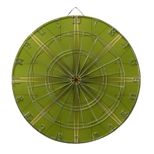 Groen en goud dartbord (Voorkant)