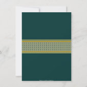 Groen en goud De moslimviering van Allah Kaart (Achterkant)