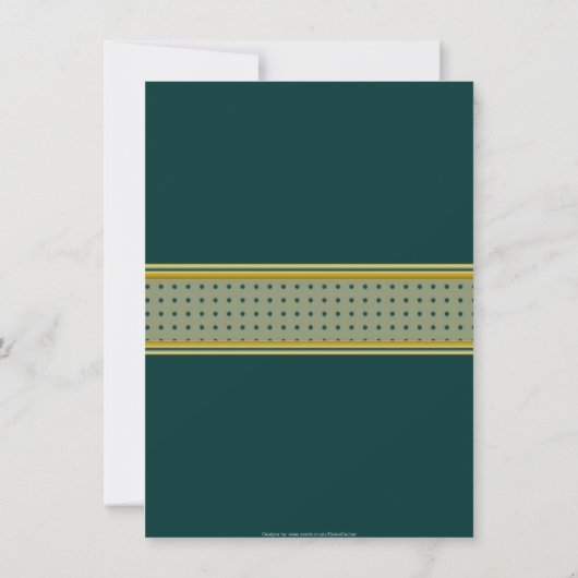 Groen en goud De moslimviering van Allah Kaart (Achterkant)