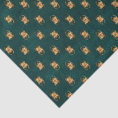 Groen en goud Egyptische sjab-krant Tissuepapier (Detail)