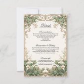 Groen en Goud Eucalyptus Greenery Wedding Details (Voorkant)