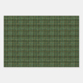 Groen en Goud Geruit Inpakpapier Vel (Voorkant 3)