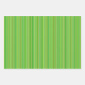 Groen en Goud Gestreepte Inpakpapier Vel (Voorkant 3)