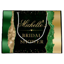 Groen en Goud Glam Tranen Bokeh Bruiloft