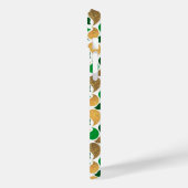 Groen en Goud Glitter Feestelijke Patroon Fusion Case-Mate iPhone Case (Achterkant / Links)