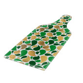 Groen en Goud Glitter Feestelijke Patroon Fusion Snijplank (Hoek)