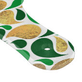 Groen en Goud Glitter Feestelijke Patroon Fusion Snijplank (Hoek)