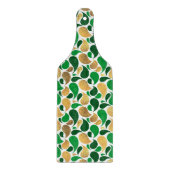 Groen en Goud Glitter Feestelijke Patroon Fusion Snijplank (Voorkant)