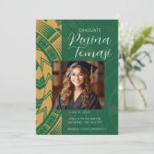 Groen en goud kaart (Staand voorkant)