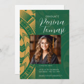 Groen en goud kaart (Voorkant / Achterkant)