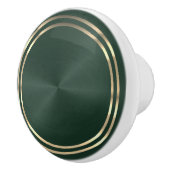 Groen en goud keramische knop (Rechts)