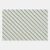 Groen en Goud Kerstfeest Inpakpapier Vel (Voorkant 2)