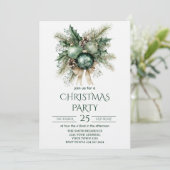 Groen en Goud Kerstfeest Kaart (Staand voorkant)