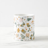 Groen en Goud Kerstfeest Koffiemok (Center)