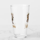  groen en goud Kerstmis Rendier Glas (Links)