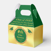 Groen en Goud, Klasse Reünie gunsten, Dozen Bedankdoosjes (Achterkant)