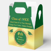 Groen en Goud, Klasse Reünie gunsten, Dozen Bedankdoosjes (Geopend)