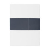 Groen en Goud Marine Blauw Bruiloft Uitnodigingen Wikkel (Achterkant Voorbeeld)