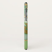 Groen en Goud Marmer Elegant Girly Case-Mate iPhone Case (Achterkant/links)