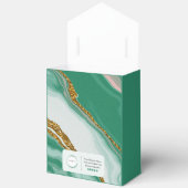 Groen en Goud Marmer Small Business Bedankdoosjes (Open)