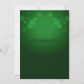 Groen en Goud Modern Kerstfeest, Kerstmis Kaart (Achterkant)