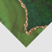 Groen en goud namaak glitters agaat tissuepapier (Detail)