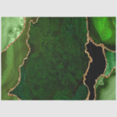 Groen en goud nep glitters agaat tissuepapier (Voorkant)