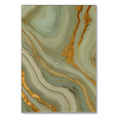 Groen en goud onyx marmer kaart (Achterkant)
