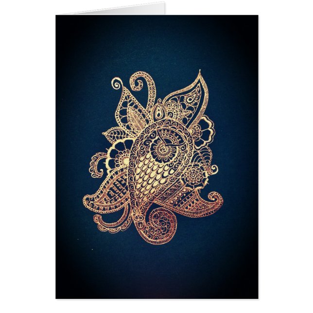 Groen en goud Paisley (Voorkant)