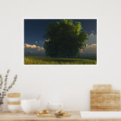 Groen en goud poster (Keuken)