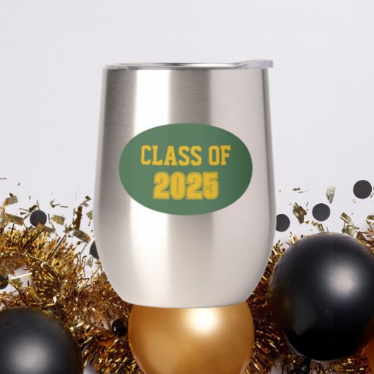 Groen en Goud School Kleuren Klassenjaar