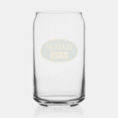 Groen en Goud School Kleuren Klassenjaar Blikvorm Glas (Achterkant)