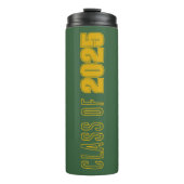 Groen en Goud School Kleuren Klassenjaar Thermosbeker (Voorkant)