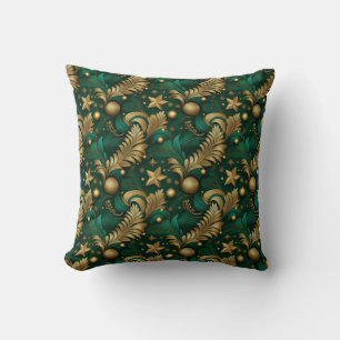 Groen en Goud Sierkussen