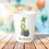 Groen en Goud St. Patrick's Day Custom Papieren Bekers