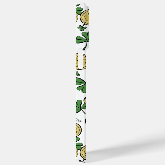 Groen en goud St Patrick's Lucky You Shamrock Case-Mate iPhone Case (Achterkant / Rechts)