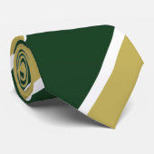 Groen en goud stropdas (Opgerold)