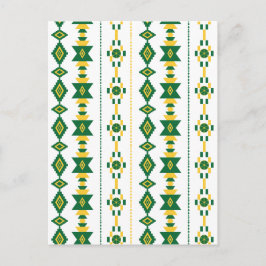 Groen en goud transparantie briefkaart