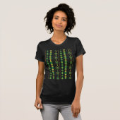 Groen en goud transparantie t-shirt (Voorkant volledig)